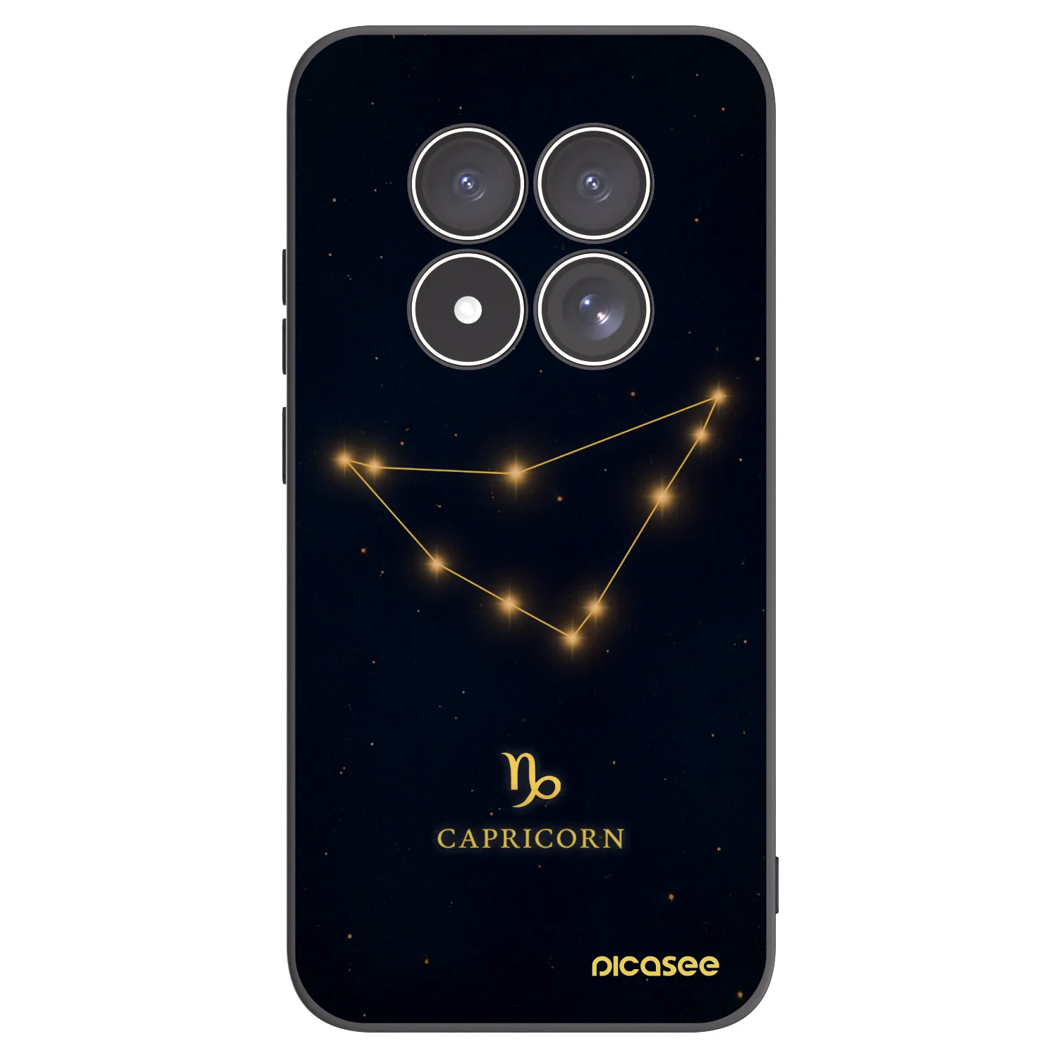 Picasee silikonový černý obal pro Xiaomi Redmi Note 15 Pro 5G - CAPRICORN