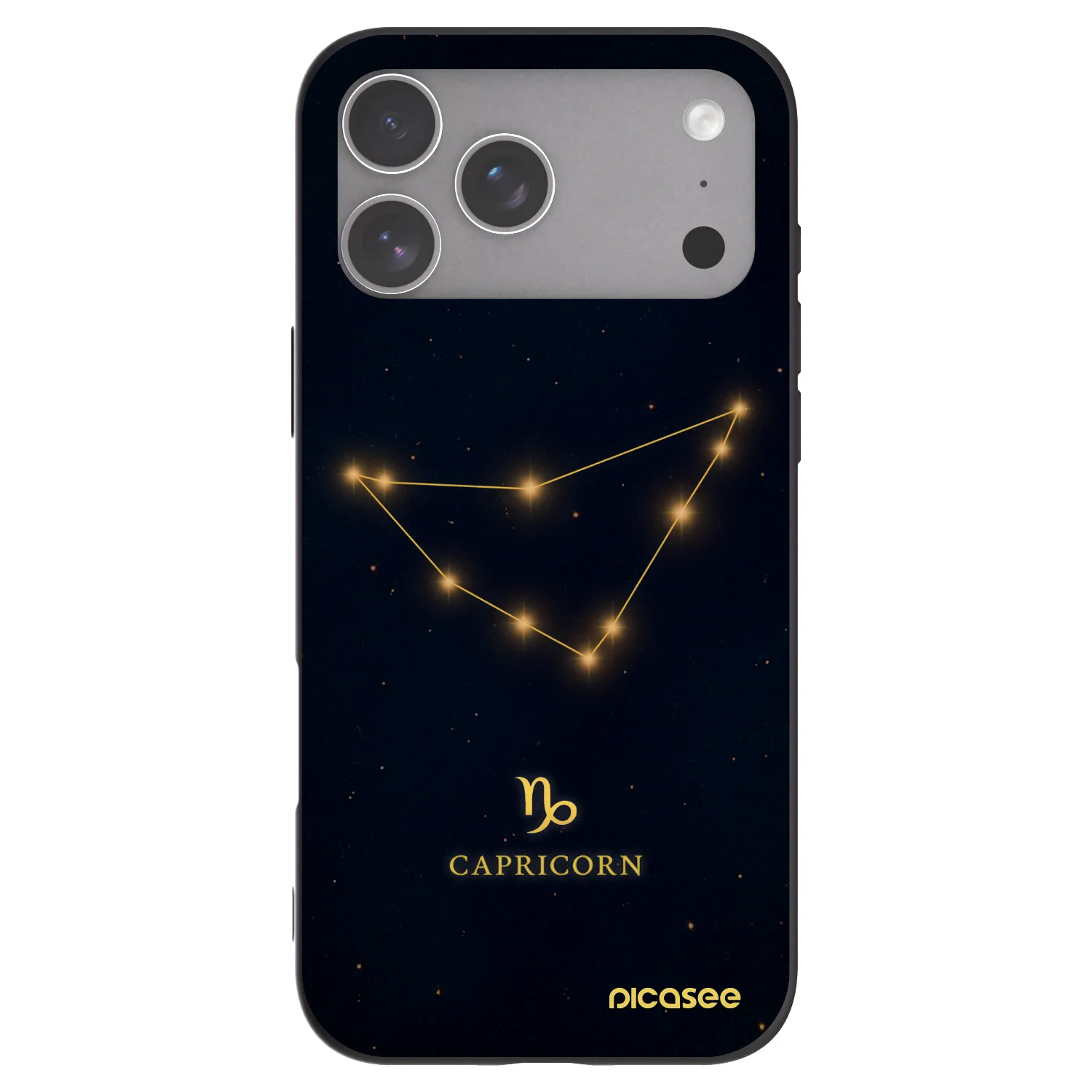 Picasee silikonový černý obal pro Apple iPhone 18 Pro Max - CAPRICORN
