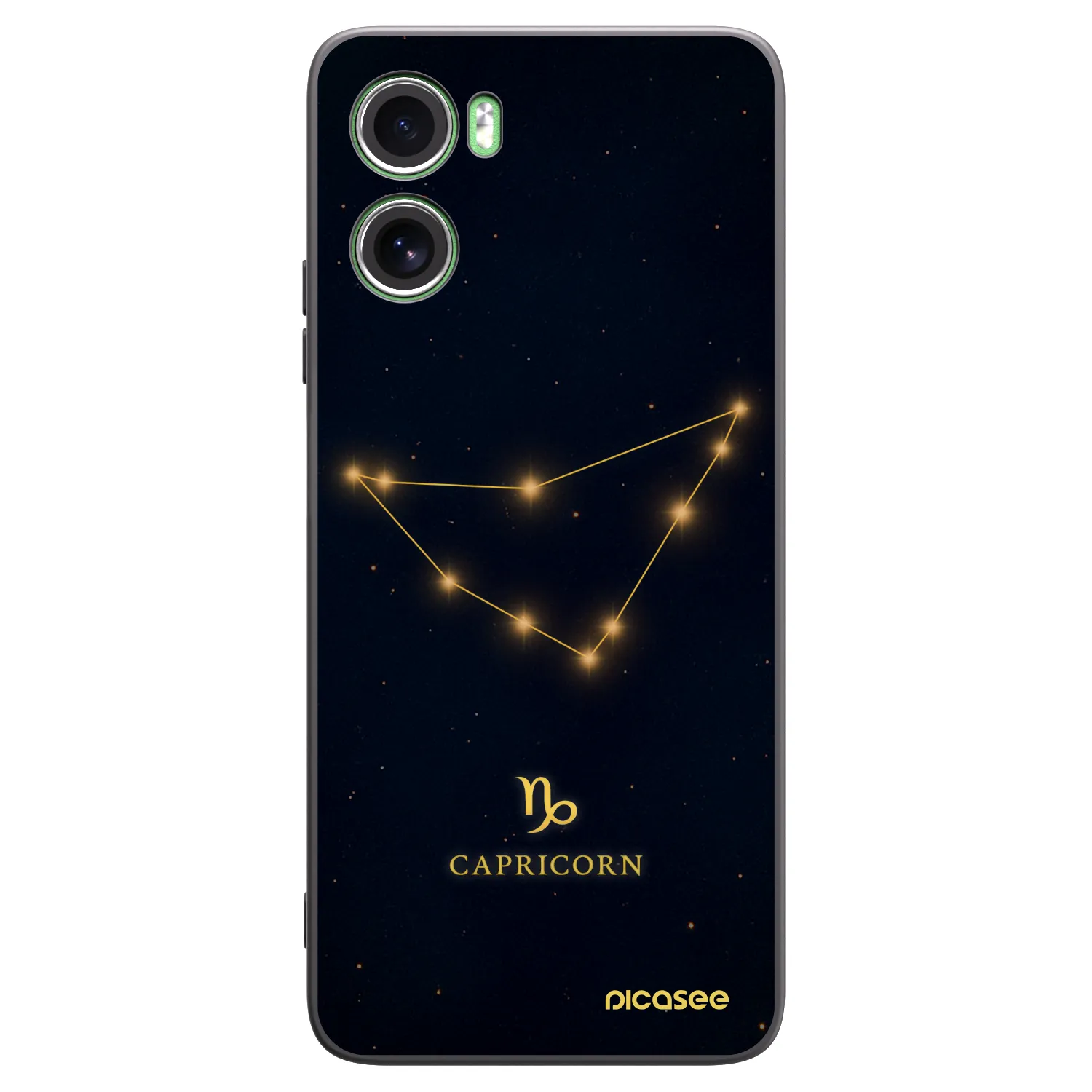 Picasee silikonový černý obal pro Motorola Moto G06 - CAPRICORN
