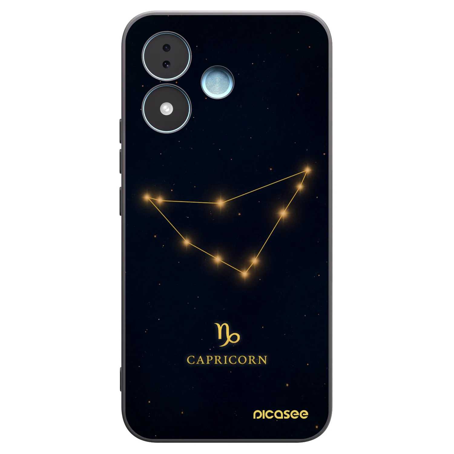 Picasee silikonový černý obal pro Xiaomi Redmi Note 17 5G - CAPRICORN