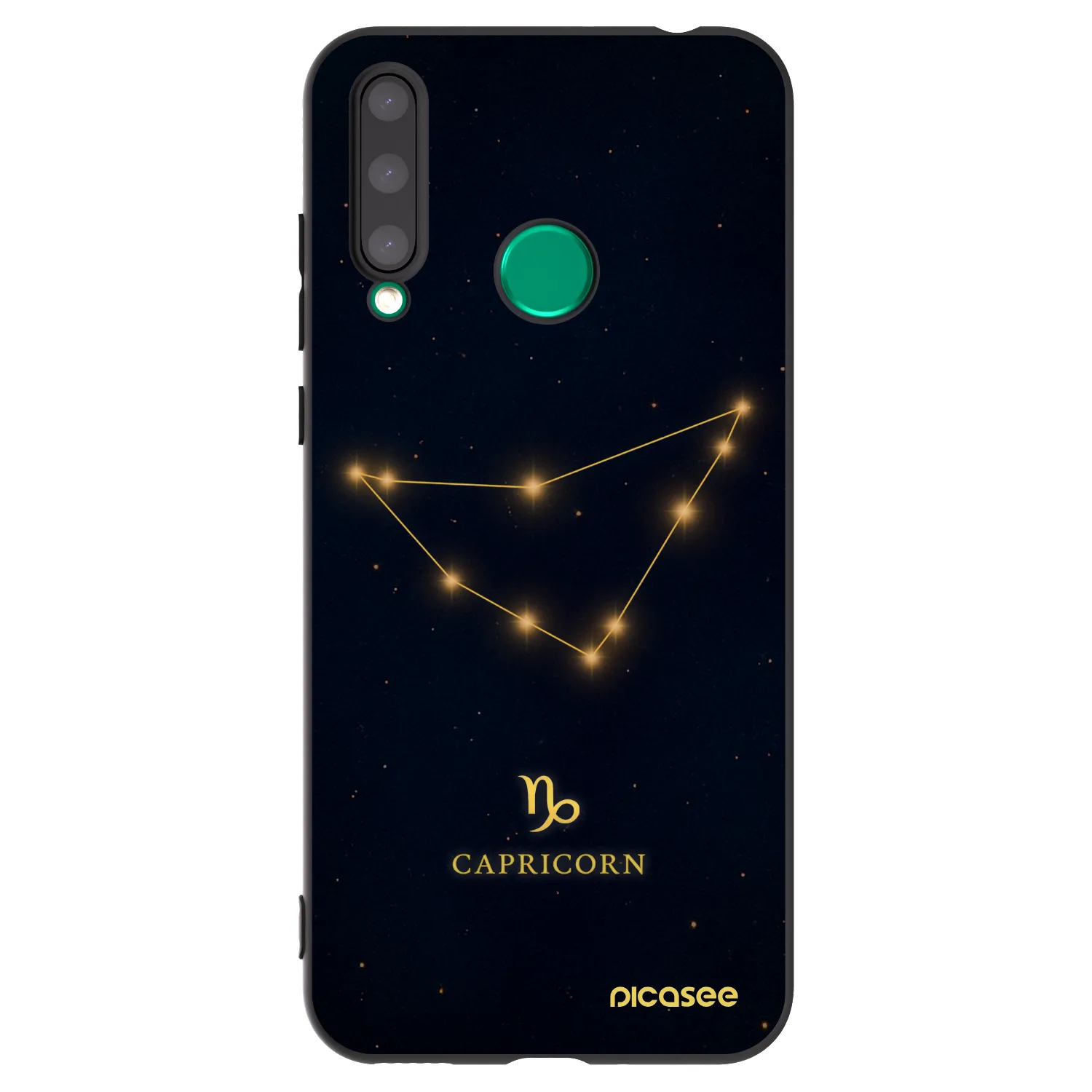 Picasee silikonový černý obal pro Honor 20 Lite - CAPRICORN