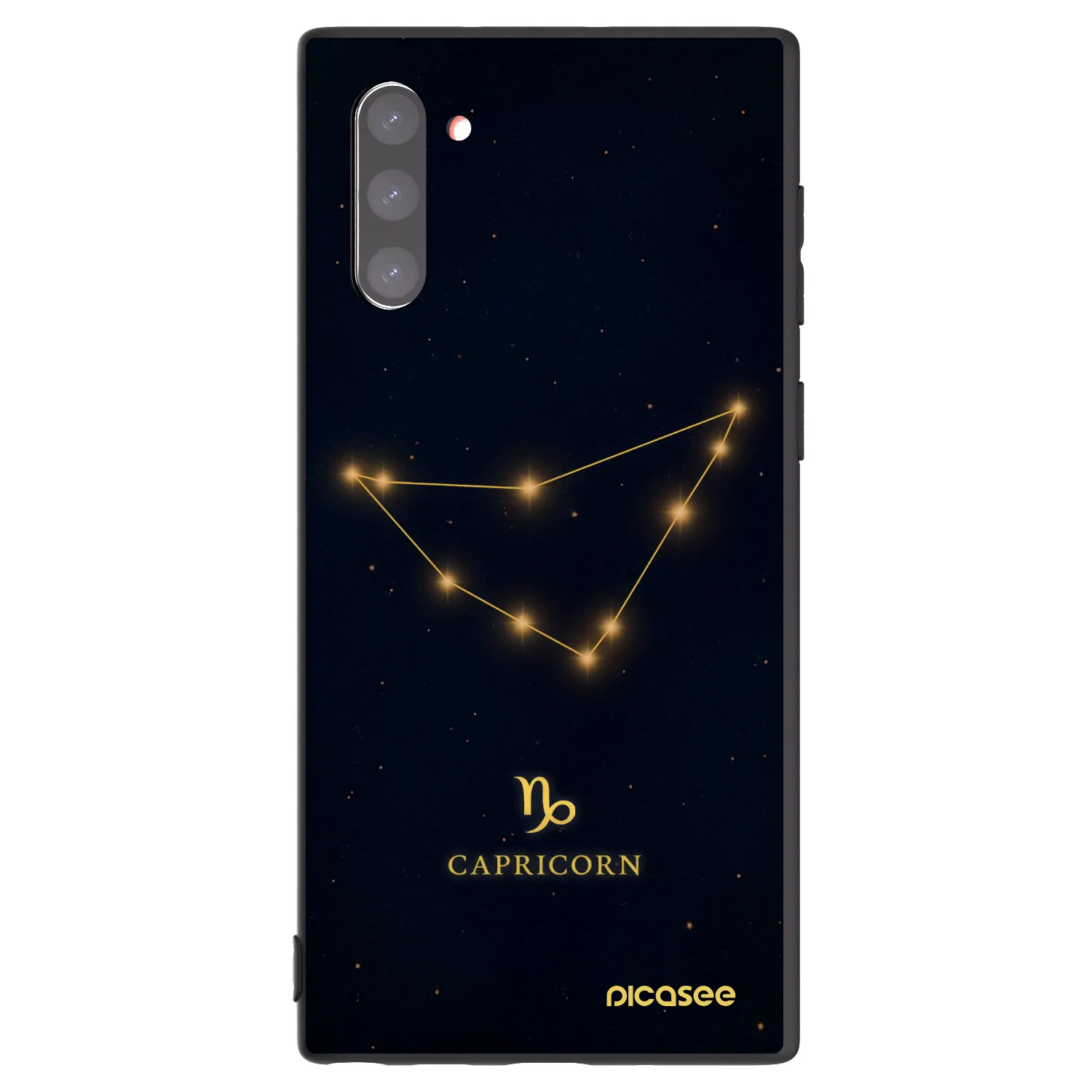Picasee silikonový černý obal pro Samsung Galaxy Note 10 N970F - CAPRICORN