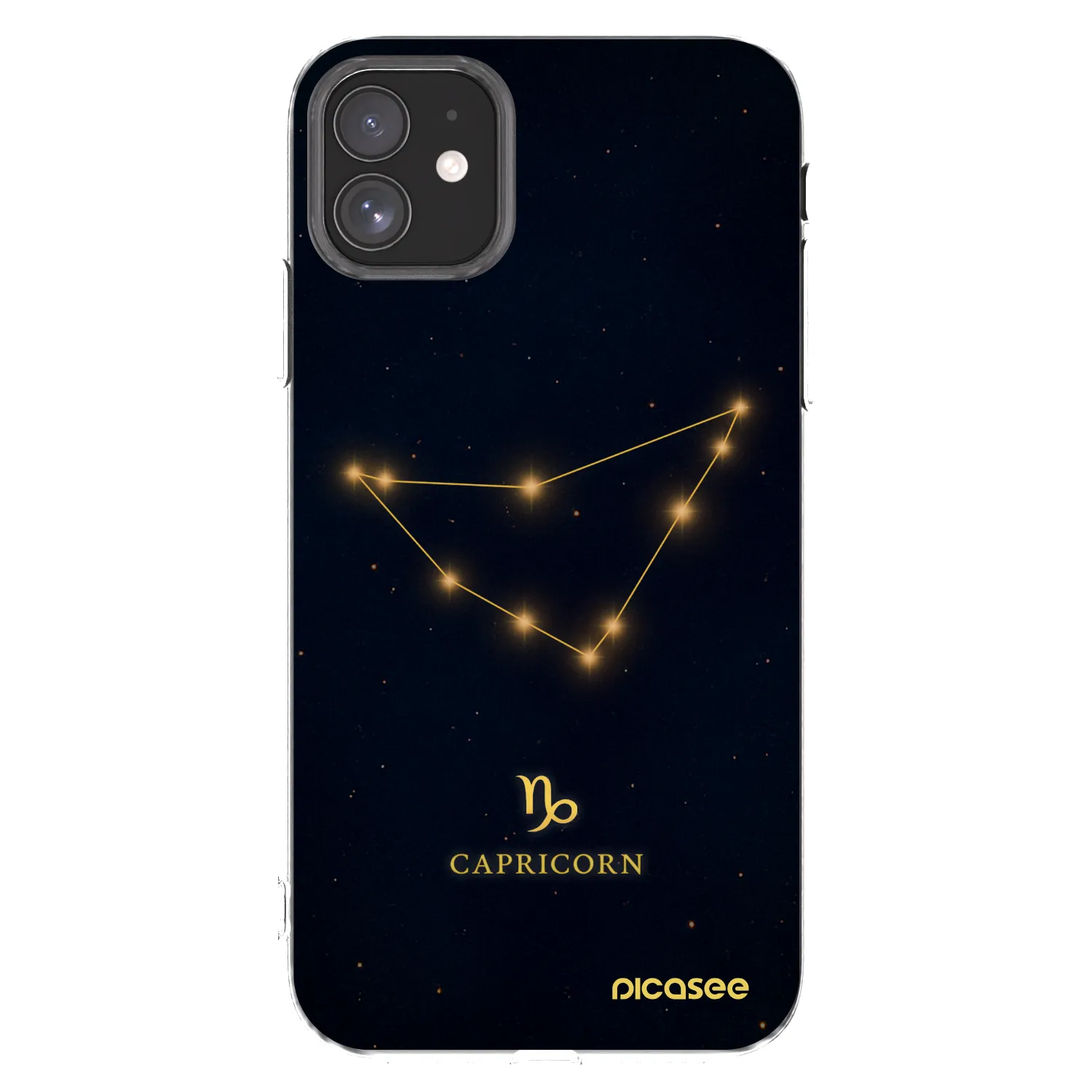 Picasee silikonový průhledný obal pro Apple iPhone 11 - CAPRICORN