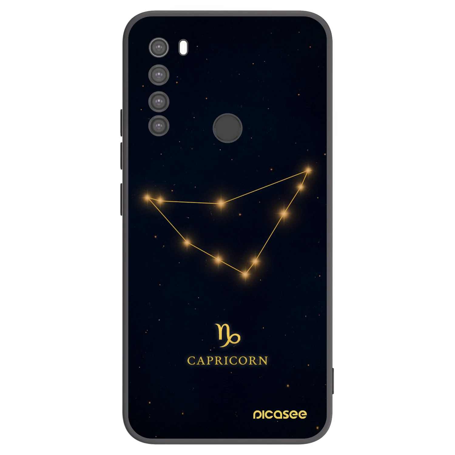 Picasee silikonový černý obal pro Xiaomi Redmi Note 8 - CAPRICORN