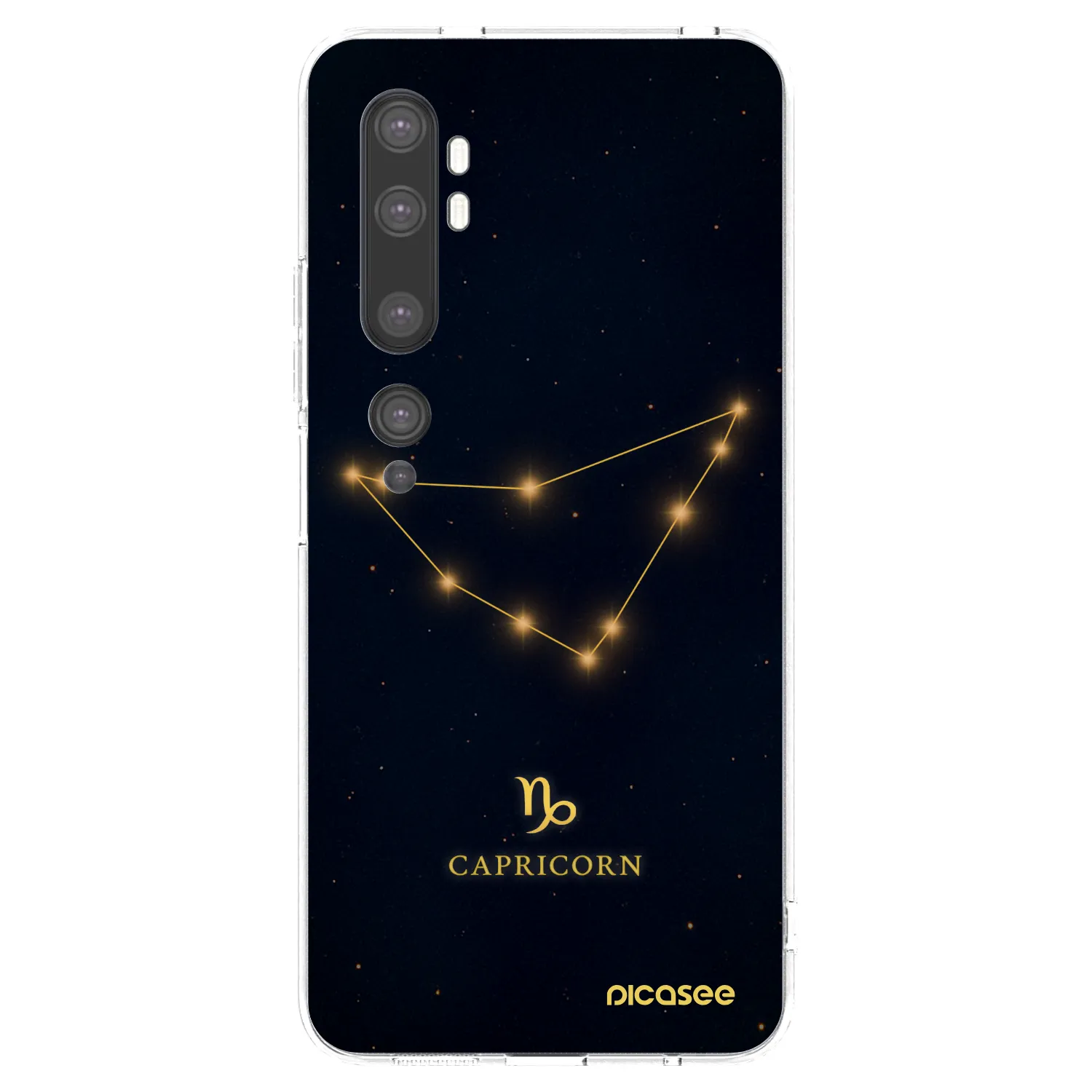 Picasee silikonový průhledný obal pro Xiaomi Mi Note 10 (Pro) - CAPRICORN