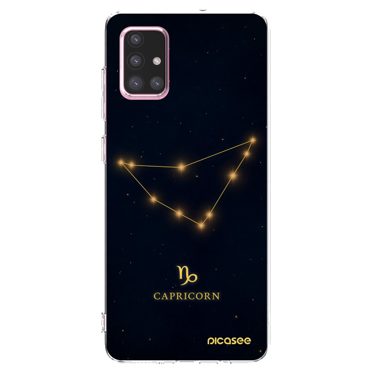 Picasee silikonový průhledný obal pro Samsung Galaxy A71 A715F - CAPRICORN