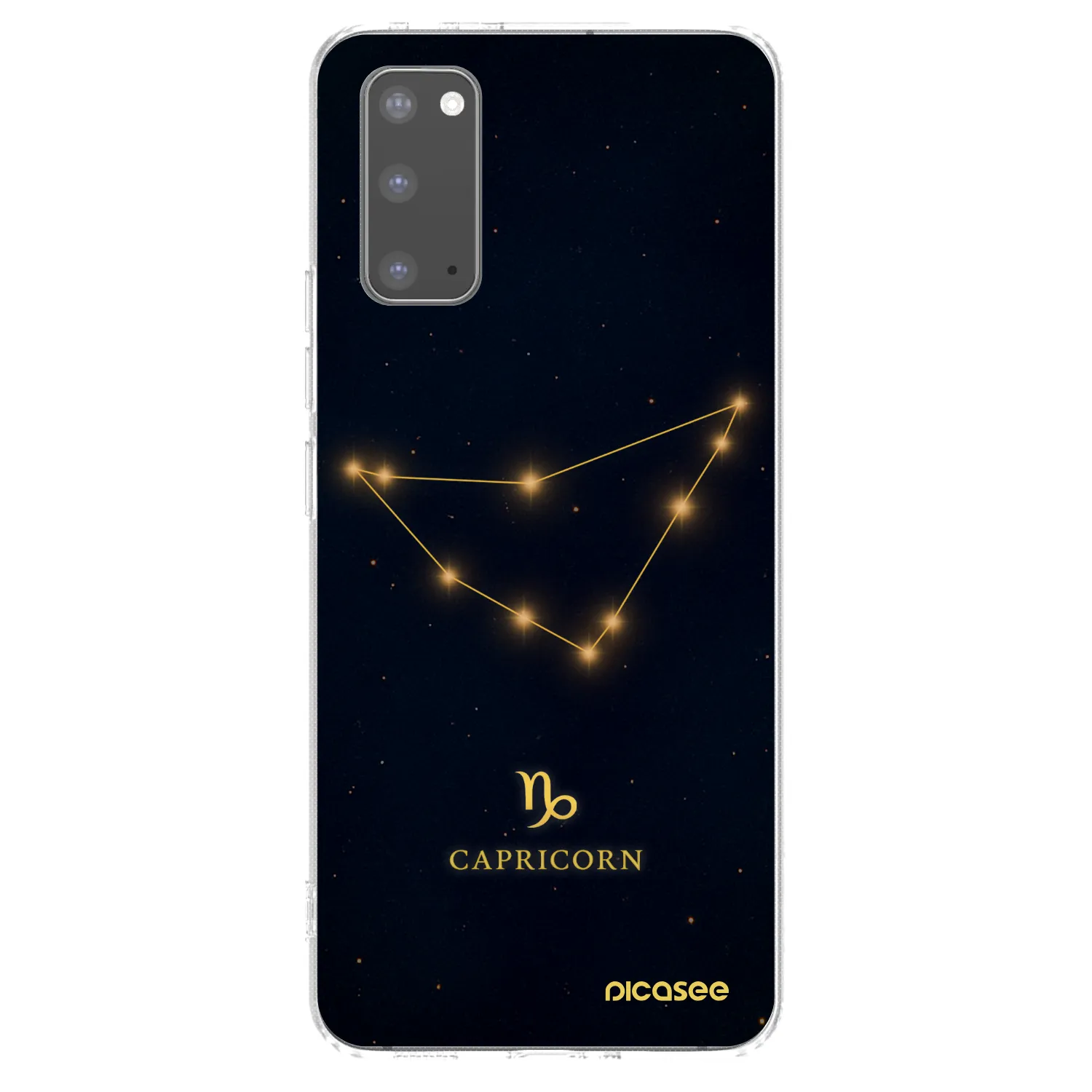 Picasee silikonový průhledný obal pro Samsung Galaxy S20 G980F - CAPRICORN