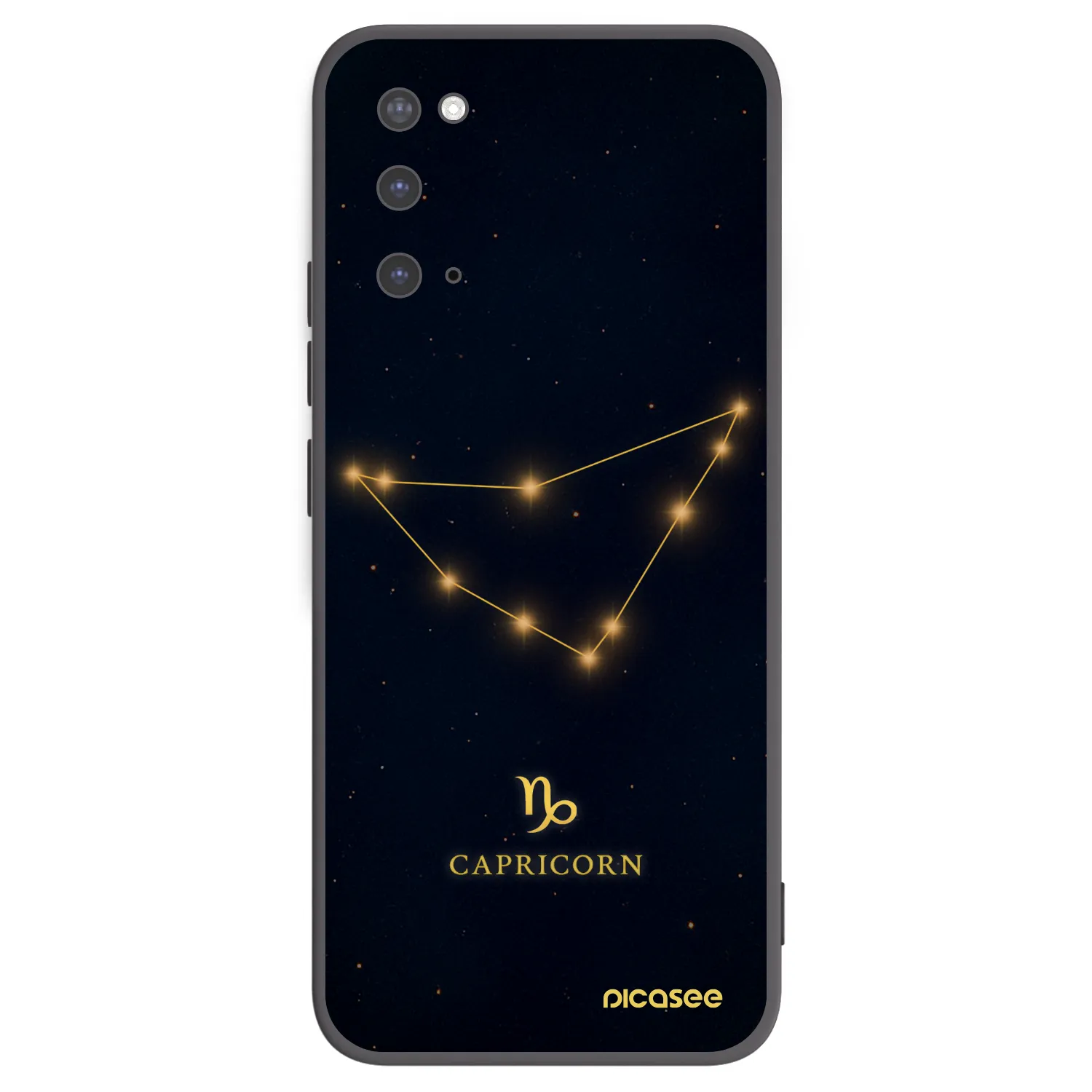 Picasee silikonový černý obal pro Samsung Galaxy S20 G980F - CAPRICORN