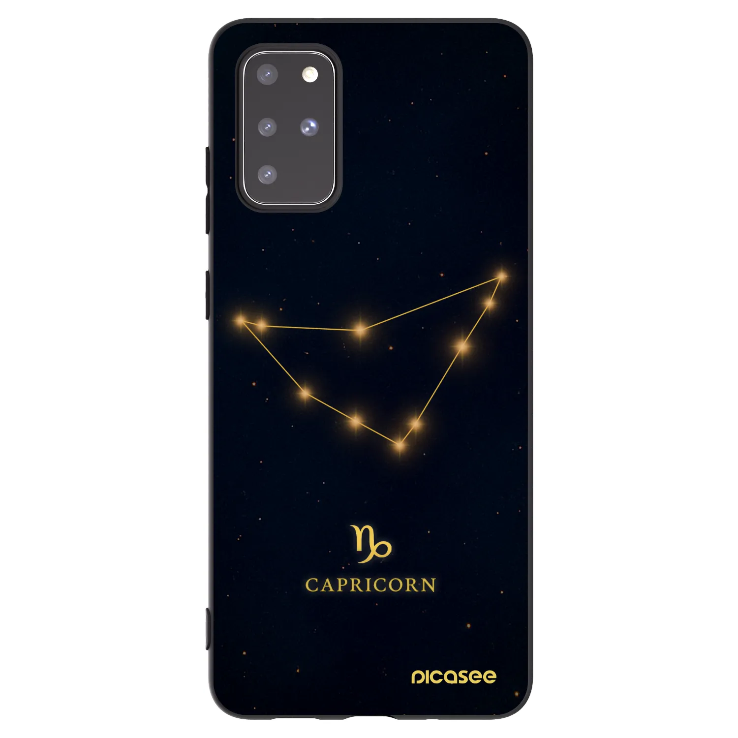 Picasee silikonový černý obal pro Samsung Galaxy S20+ G985F - CAPRICORN