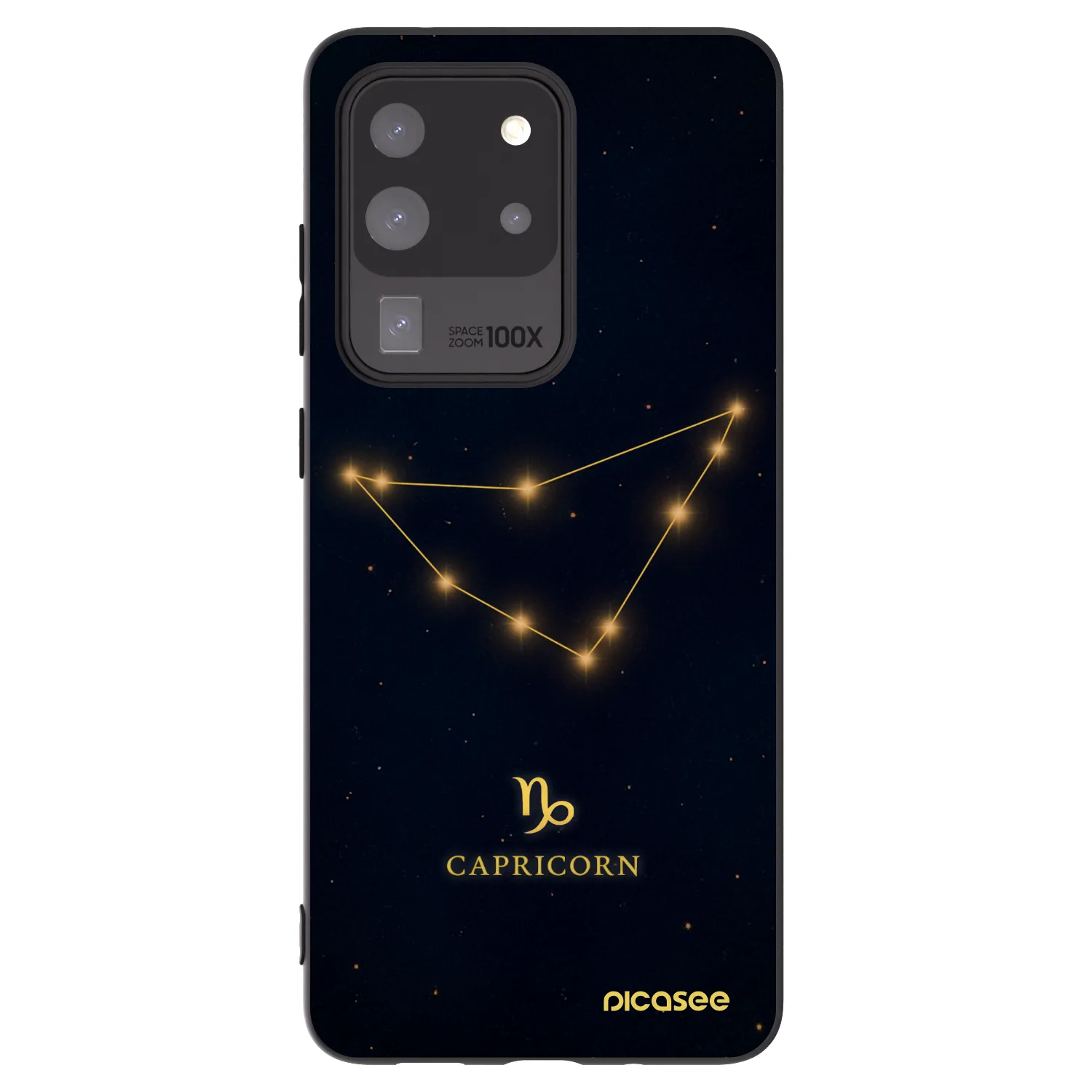 Picasee silikonový černý obal pro Samsung Galaxy S20 Ultra 5G G988F - CAPRICORN