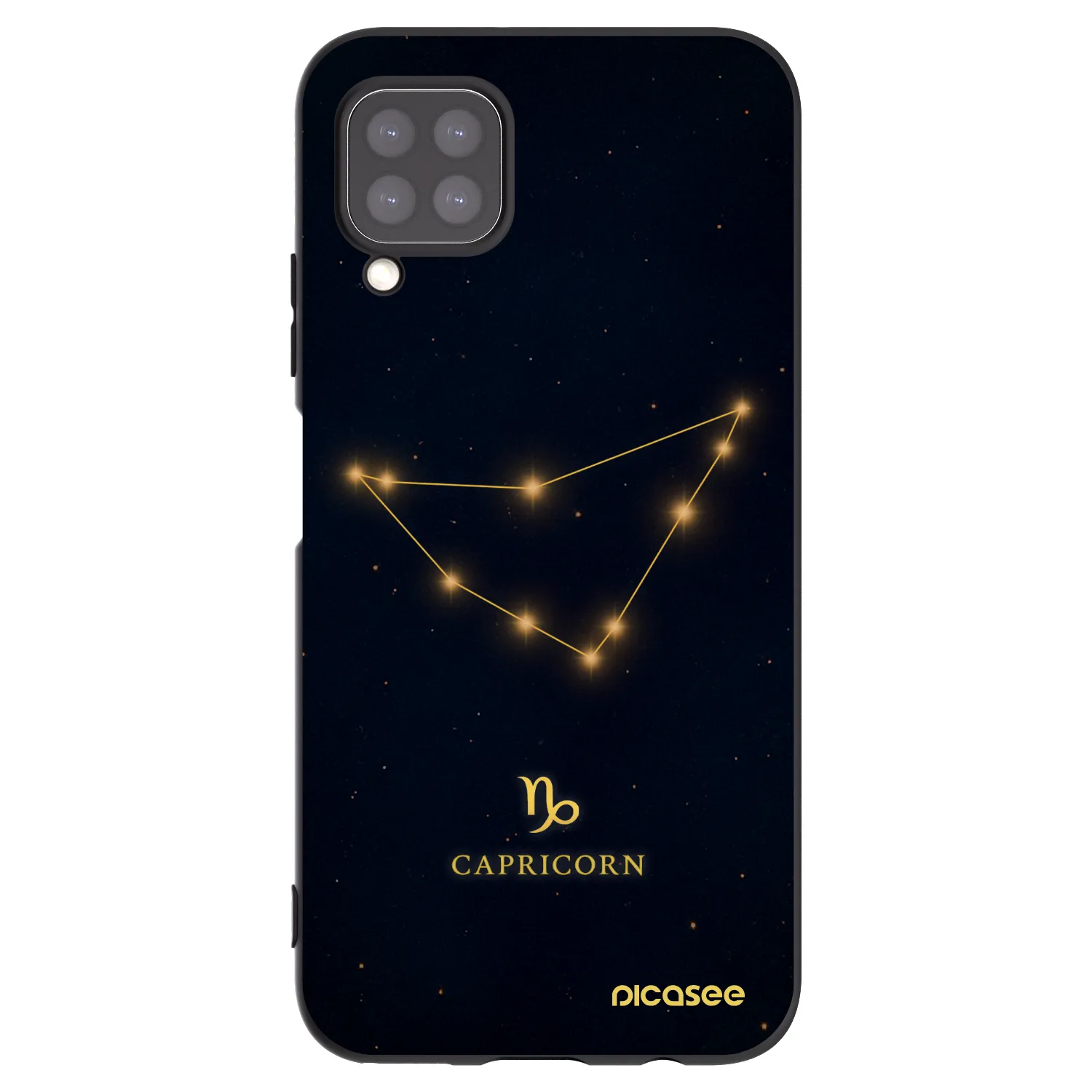 Picasee silikonový černý obal pro Huawei P40 Lite - CAPRICORN
