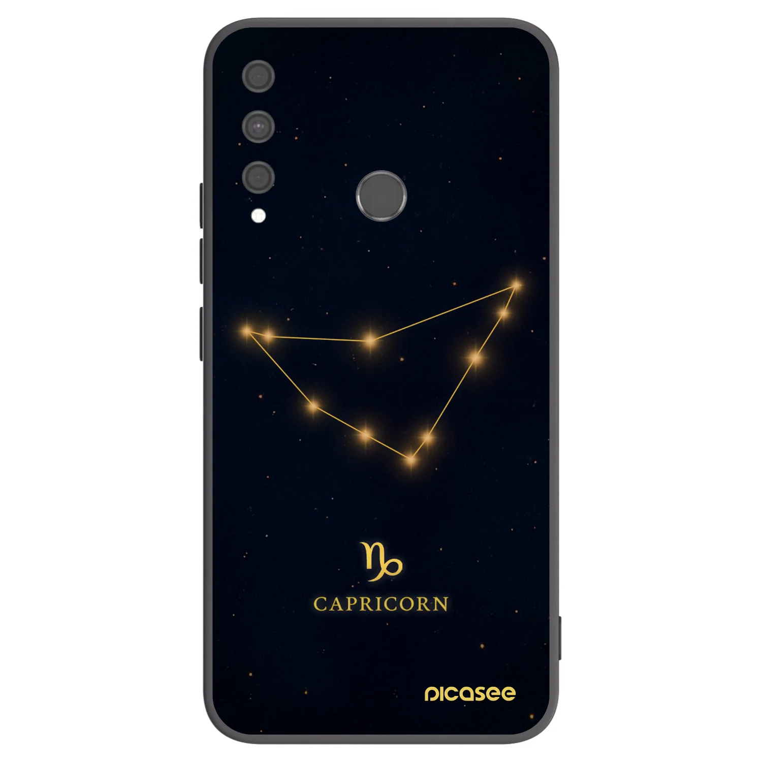 Picasee silikonový černý obal pro Huawei P40 Lite E - CAPRICORN