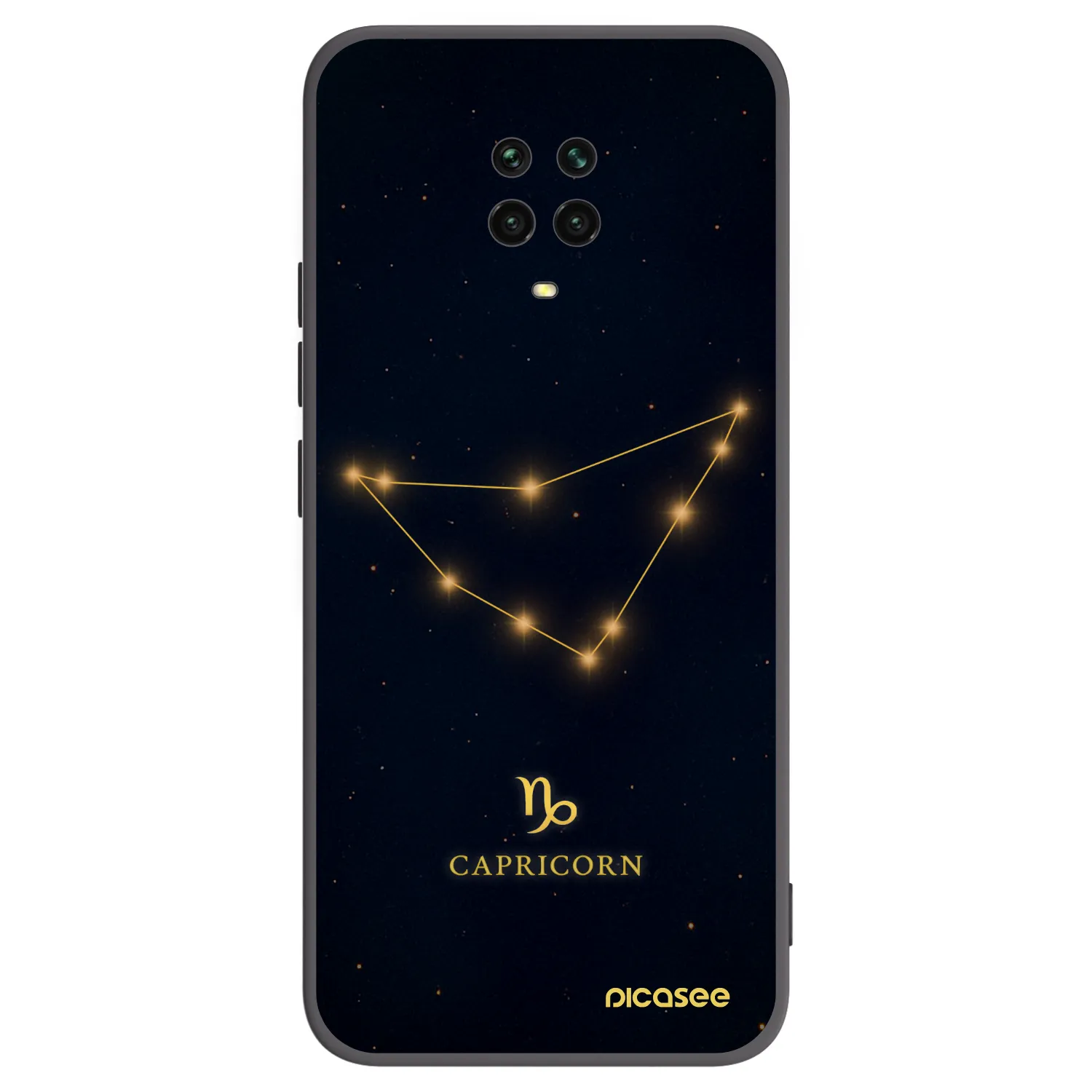 Picasee silikonový černý obal pro Xiaomi Redmi Note 9 Pro - CAPRICORN
