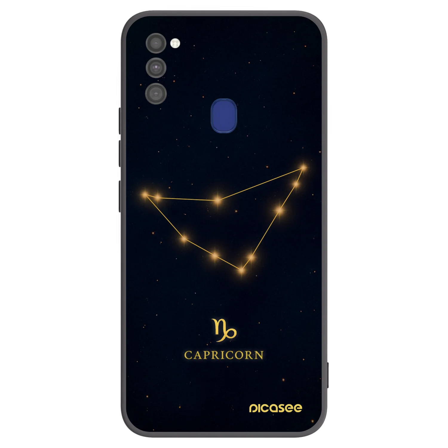 Picasee silikonový černý obal pro Samsung Galaxy M21 M215F - CAPRICORN