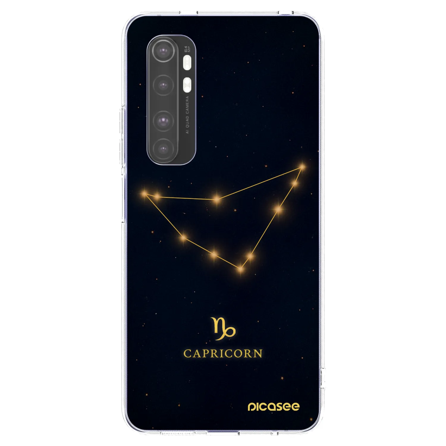 Picasee silikonový průhledný obal pro Xiaomi Mi Note 10 Lite - CAPRICORN