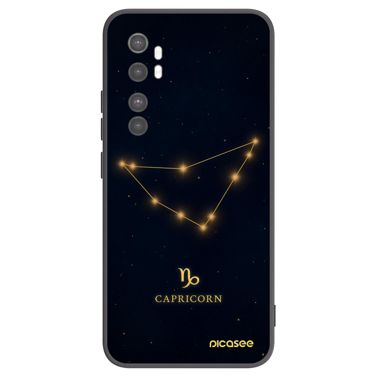 Picasee silikonový černý obal pro Xiaomi Mi Note 10 Lite - CAPRICORN