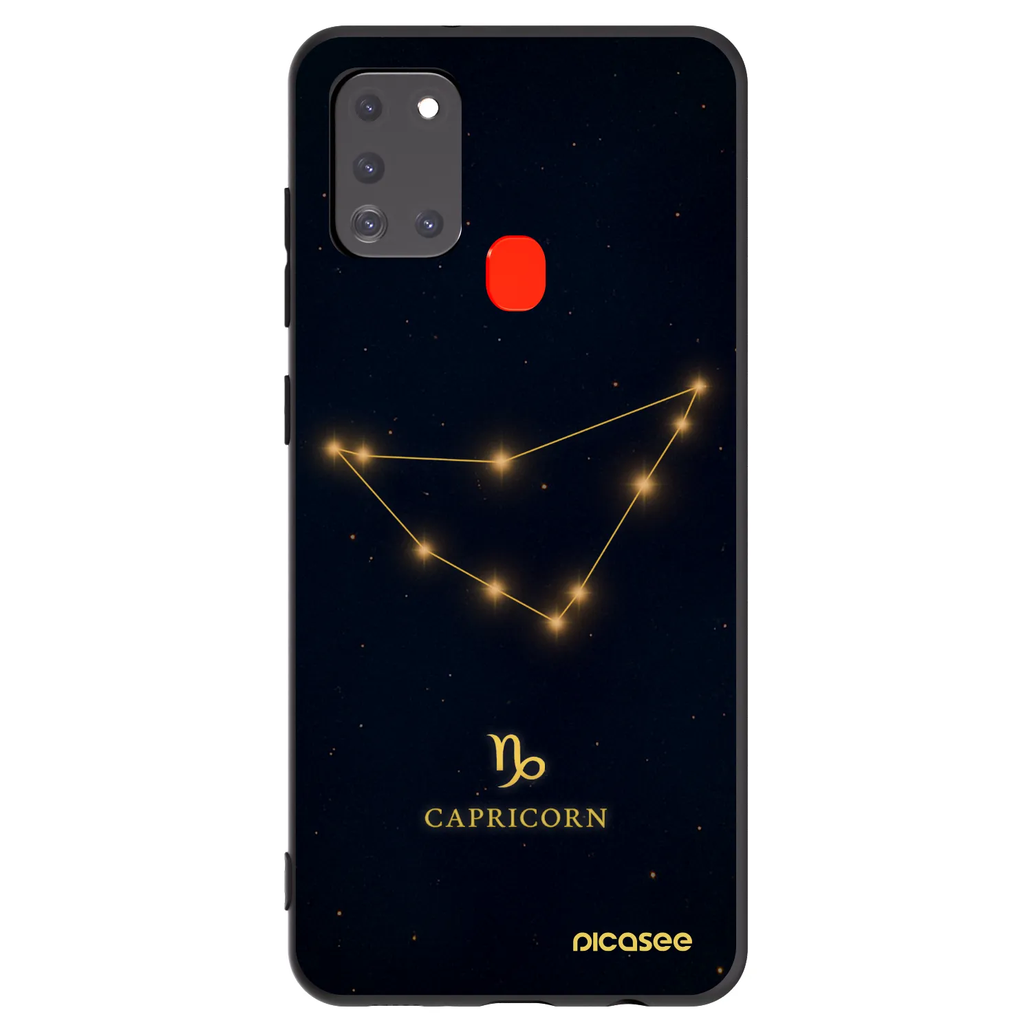 Picasee silikonový černý obal pro Samsung Galaxy A21s - CAPRICORN