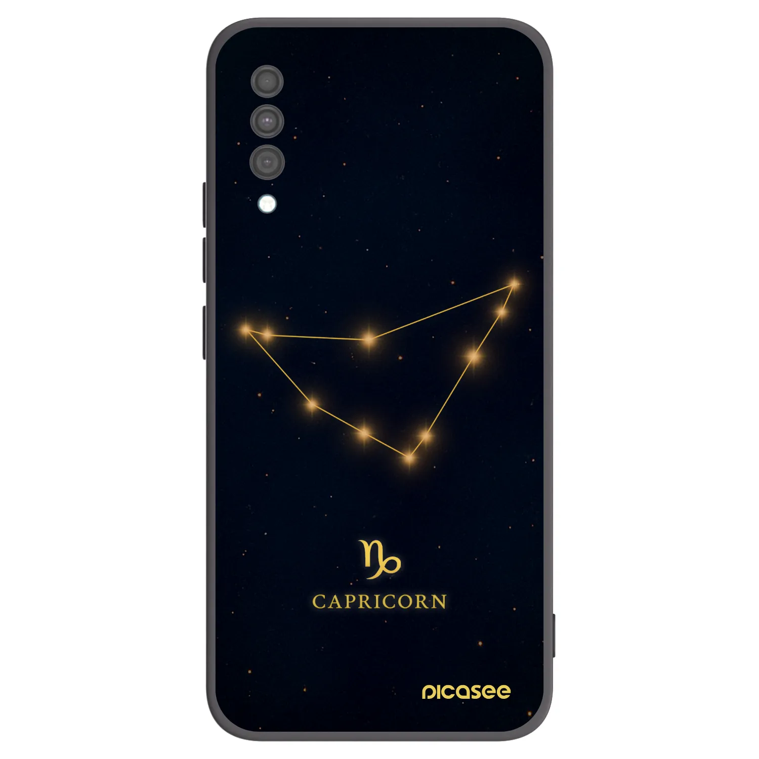 Picasee silikonový černý obal pro Samsung Galaxy A30s A307F - CAPRICORN