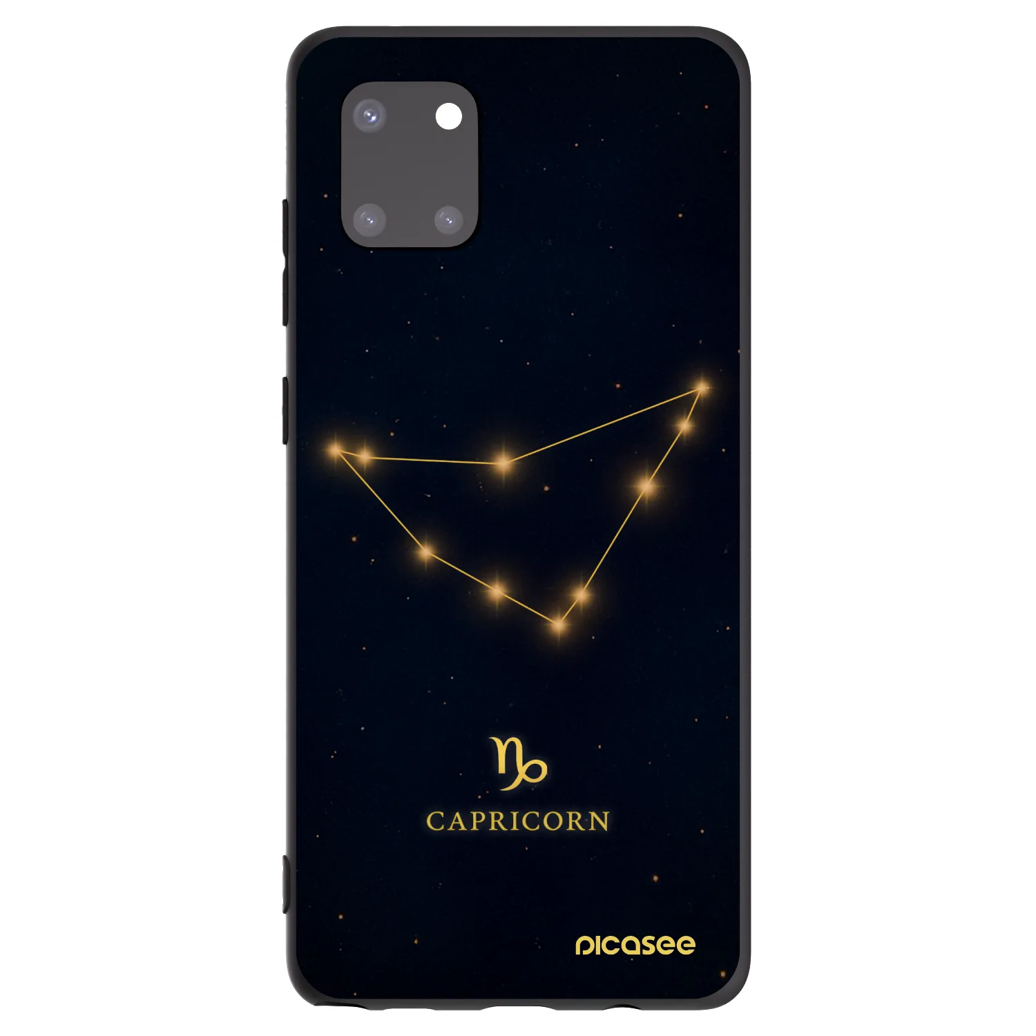 Picasee silikonový černý obal pro Samsung Galaxy Note 10 Lite N770F - CAPRICORN