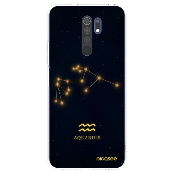 Picasee silikonový průhledný obal pro Xiaomi Redmi 9 - AQUARIUS