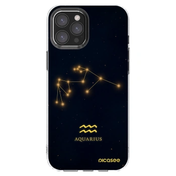 Picasee silikonový průhledný obal pro Apple iPhone 12 Pro Max - AQUARIUS