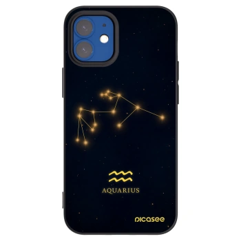Picasee silikonový černý obal pro Apple iPhone 12 mini - AQUARIUS