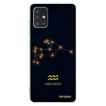 Picasee silikonový průhledný obal pro Samsung Galaxy M51 M515F - AQUARIUS