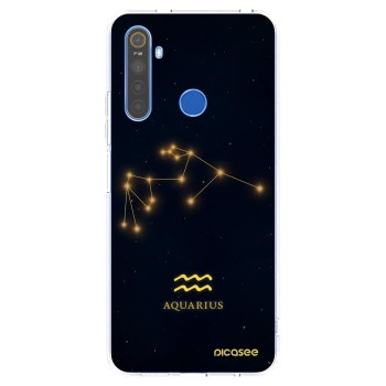 Picasee silikonový průhledný obal pro Realme 5 - AQUARIUS
