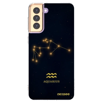 Picasee silikonový průhledný obal pro Samsung Galaxy S21+ 5G G996F - AQUARIUS