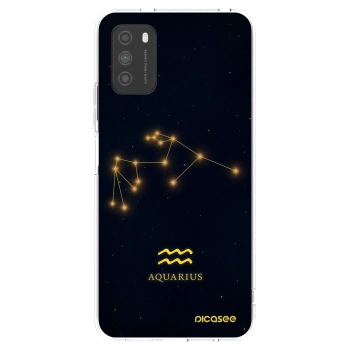 Picasee silikonový průhledný obal pro Xiaomi Poco M3 - AQUARIUS