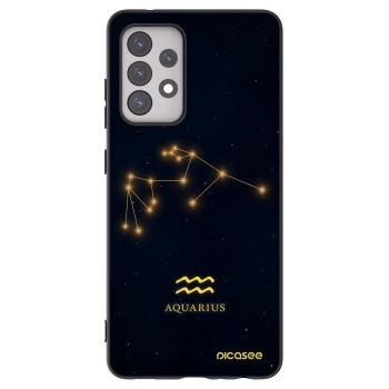 Picasee silikonový černý obal pro Samsung Galaxy A52 5G A525F - AQUARIUS