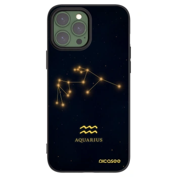 Picasee silikonový černý obal pro Apple iPhone 13 Pro Max - AQUARIUS