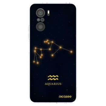 Picasee silikonový průhledný obal pro Xiaomi Poco F3 - AQUARIUS