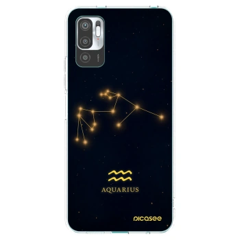 Picasee silikonový průhledný obal pro Xiaomi Redmi Note 10 5G - AQUARIUS