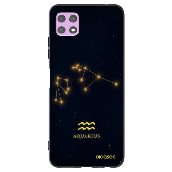 Picasee silikonový černý obal pro Samsung Galaxy A22 A226B 5G - AQUARIUS