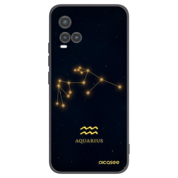 Picasee silikonový černý obal pro Vivo Y33s - AQUARIUS