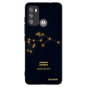 Picasee silikonový černý obal pro Motorola Moto G60 - AQUARIUS