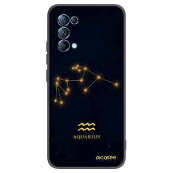 Picasee silikonový černý obal pro OPPO Reno 5 5G - AQUARIUS