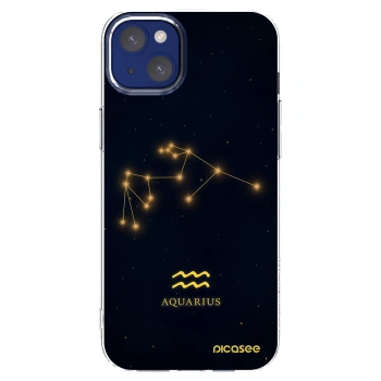 Picasee silikonový průhledný obal pro Apple iPhone 14 Plus - AQUARIUS