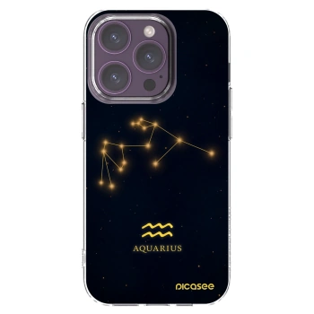 Picasee silikonový průhledný obal pro Apple iPhone 14 Pro - AQUARIUS