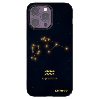 Picasee silikonový černý obal pro Apple iPhone 14 Pro Max - AQUARIUS