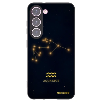 Picasee silikonový černý obal pro Samsung Galaxy S23 5G - AQUARIUS