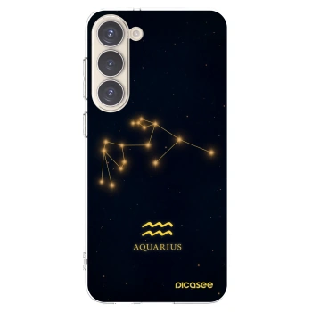 Picasee silikonový průhledný obal pro Samsung Galaxy S23+ 5G - AQUARIUS