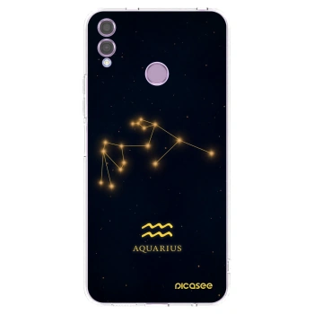 Picasee silikonový průhledný obal pro Honor 8X - AQUARIUS