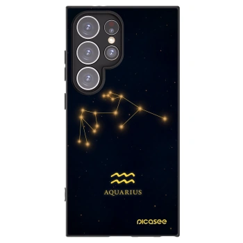 Picasee silikonový černý obal pro Samsung Galaxy S24 Ultra S928B 5G - AQUARIUS