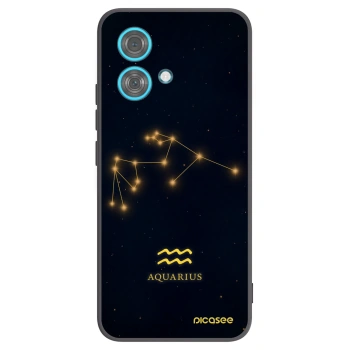 Picasee silikonový černý obal pro Motorola Edge 40 Neo - AQUARIUS