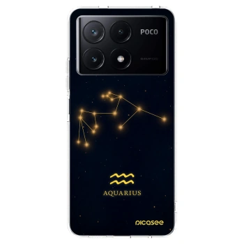 Picasee silikonový průhledný obal pro Xiaomi Poco X6 Pro - AQUARIUS