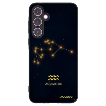 Picasee silikonový černý obal pro Samsung Galaxy A35 5G A356B - AQUARIUS