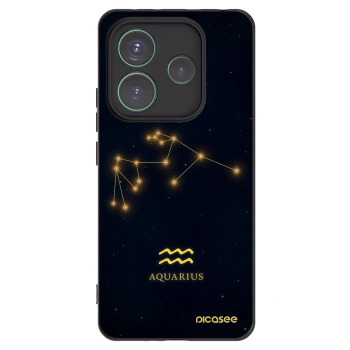 Picasee silikonový černý obal pro Xiaomi Redmi Note 14 5G - AQUARIUS