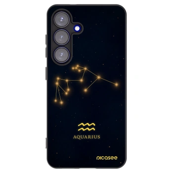Picasee silikonový černý obal pro Samsung Galaxy S25 5G - AQUARIUS